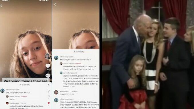 Underage girl who was molested by Joe Biden removed from social media