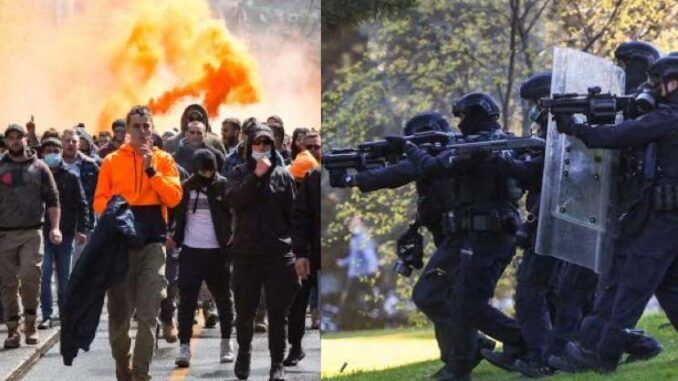 Australian authorities deploy counter terror squad to swash orange vest uprising