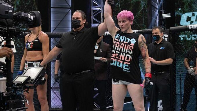 Biological male MMA fighter wins against woman in competition