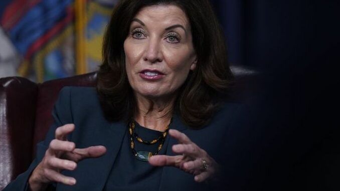 Unelected New York Gov. Kathy Hochul says unvaccinated people are going against God's will