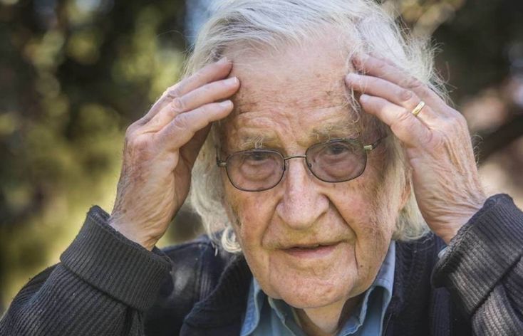 Noam Chomsky calls for starving unvaccinated into submission