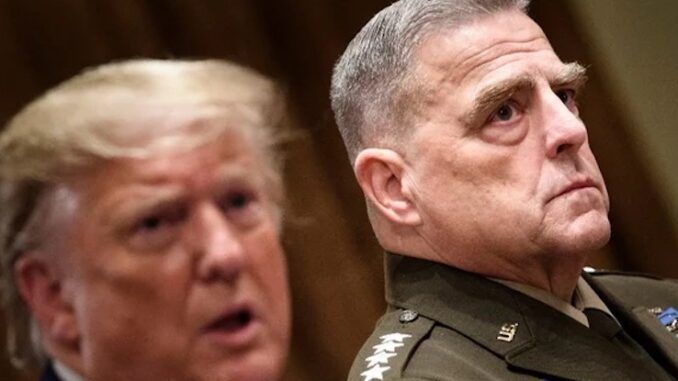 General Mark Milley admits to Deep State plot to inform China is America was about to attack