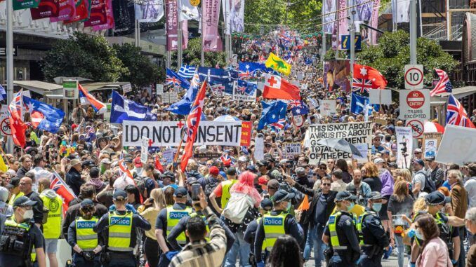 Melbourne Australia protests