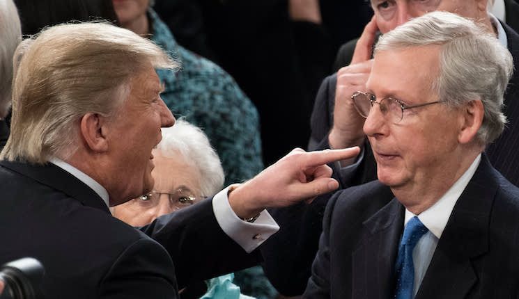 Trump blasts RINO McConnell for allowing communism bill to pass