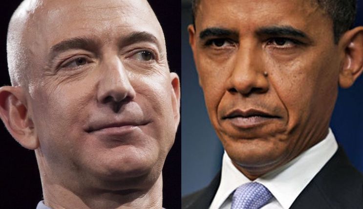 Bezos gives 100 million to Obama