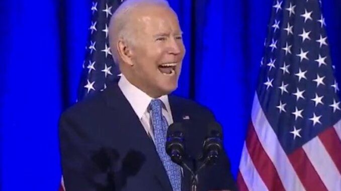 Joe Biden admits its not about who votes but about who counts the votes
