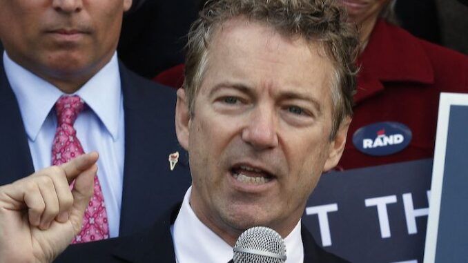 covid restrictions are about making Americans accept the New World Order, Rand Paul says.
