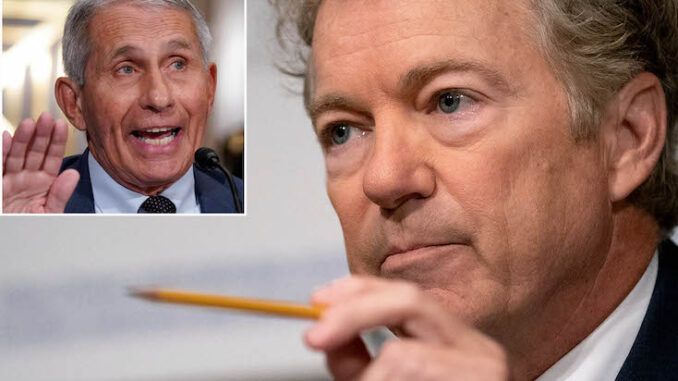 Rand Paul calls for Fauci to be imprisoned for five years