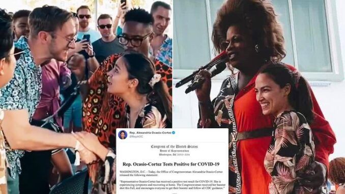 Fully vaccinated AOC tests positive for Covid after partying in Miami drag queen bar