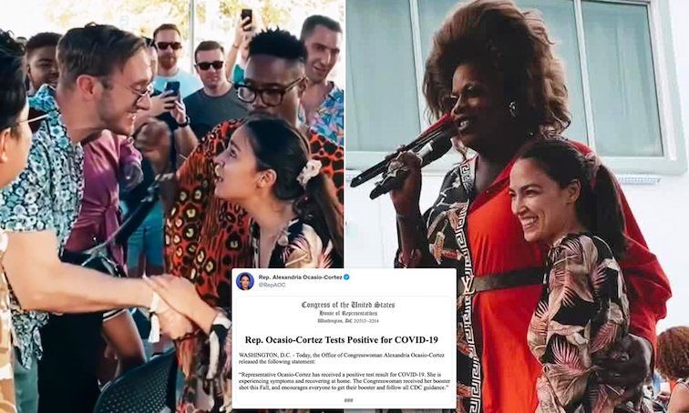 Fully vaccinated AOC tests positive for Covid after partying in Miami drag queen bar