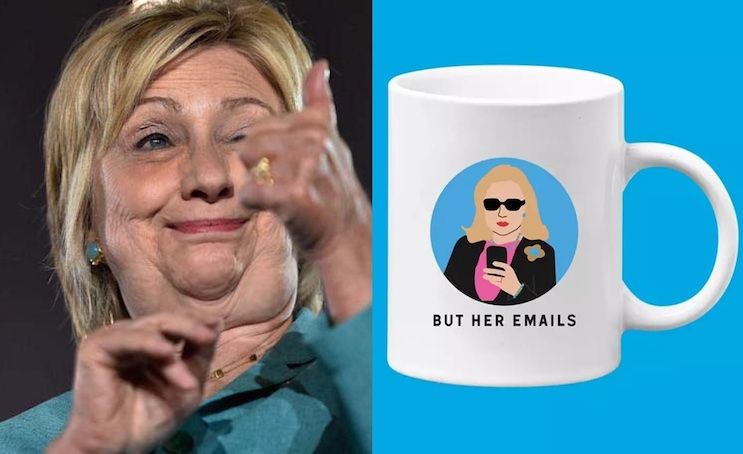 Hillary Clinton is selling coffee mugs for $20 referencing her 33,000 deleted emails during her tenure as Secretary of State.