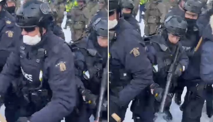 Ottawa police begin shooting conservative journalists covering the protests