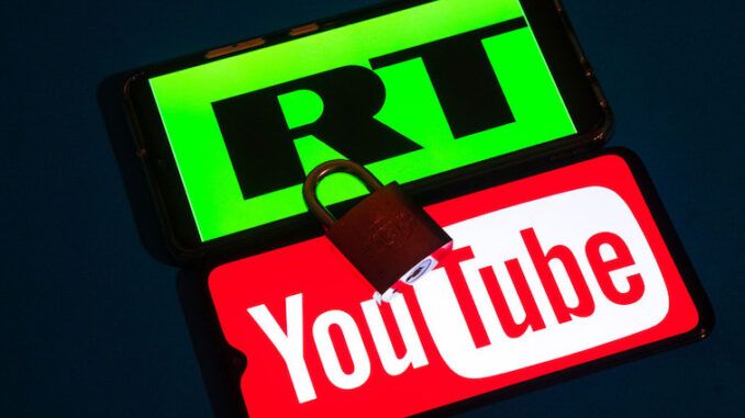 YouTube blocks Russia Today for millions of users