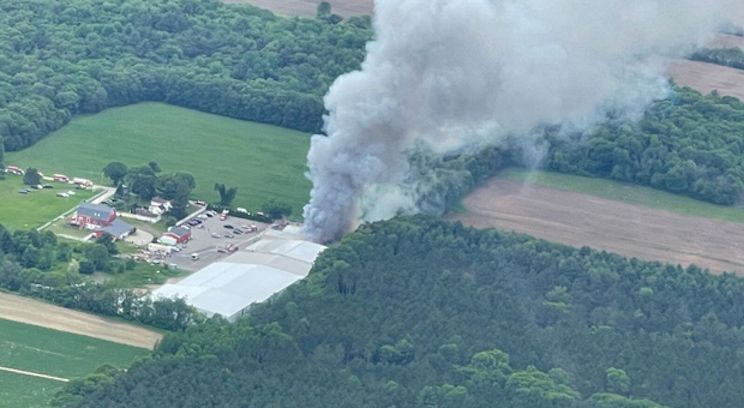 Another food processing plant in America spontaneously explodes in flames