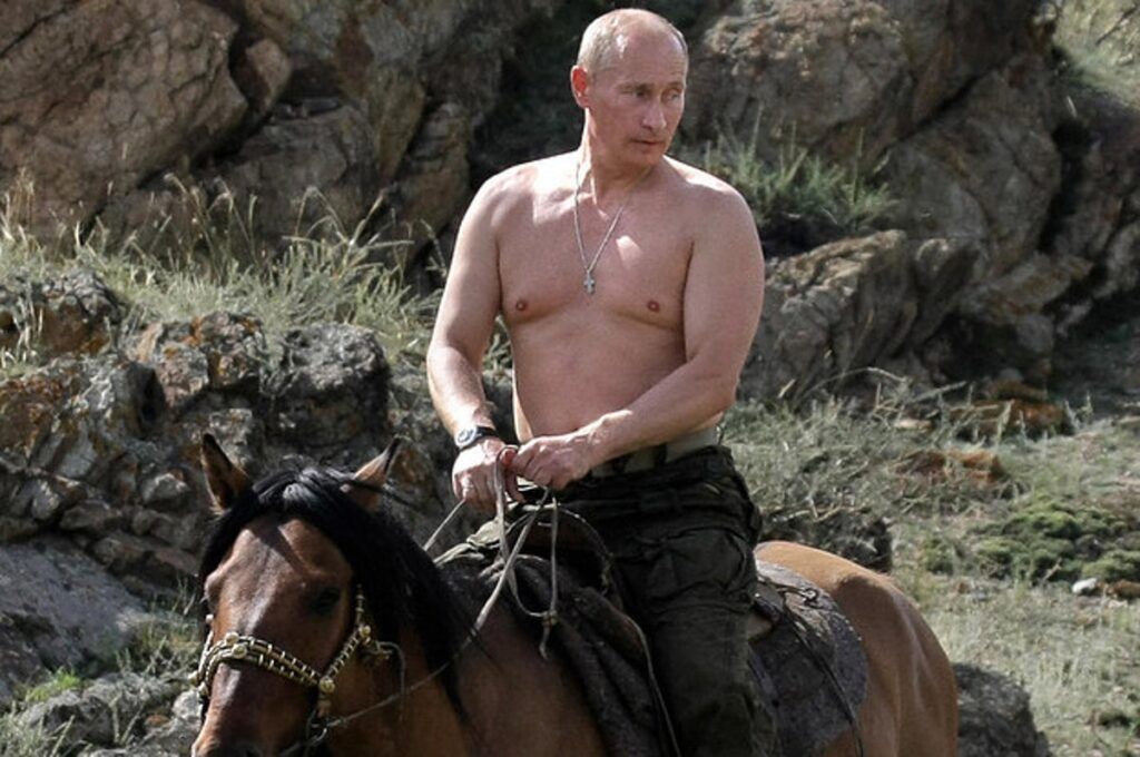 Putin topless