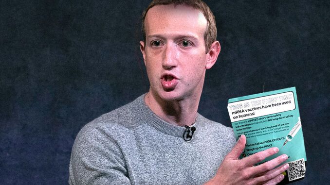 Facebook CEO Mark Zuckerberg has been caught blasting the Covid-19 vaccines to his inner circle, describing the jabs as "experimental" and warning his staff to be very cautious about the unproven "gene technology."