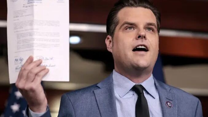 Rep. Gaetz introduces disarm the IRS act 2022