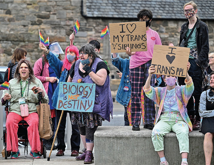 transgender protest