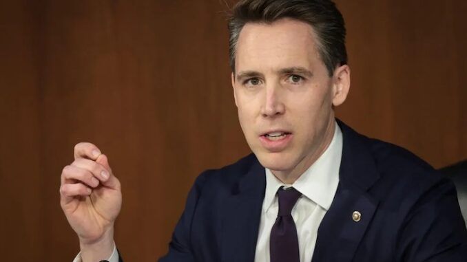 Senator Josh Hawley says its time to dismantle the Republican Party and build something new