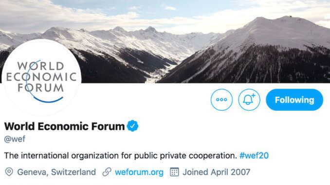 World Economic Forum cancels their Twitter
