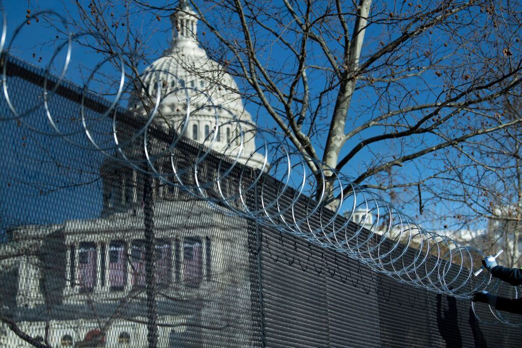 fence around capitol