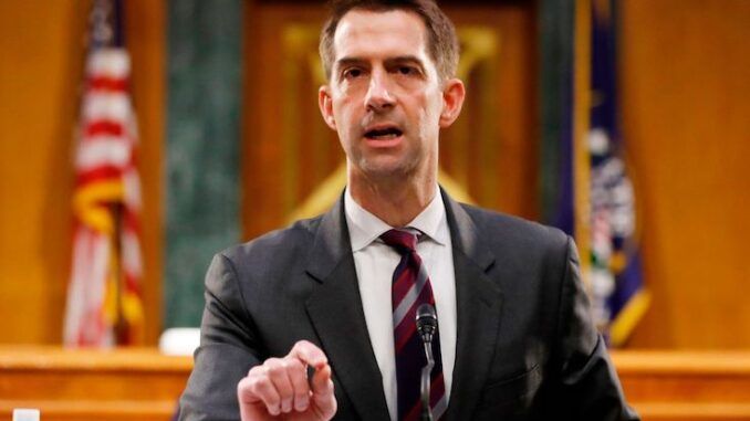 Sen. Tom Cotton says Biden is working for the Chinese government