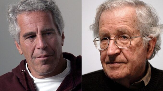 Jeffrey Epstein funnelled hundreds of thousands of dollars to Noam Chomsky