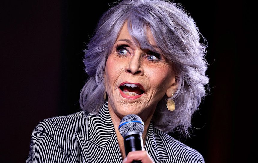 Jane Fonda calls for all white men to be jailed for causing climate change