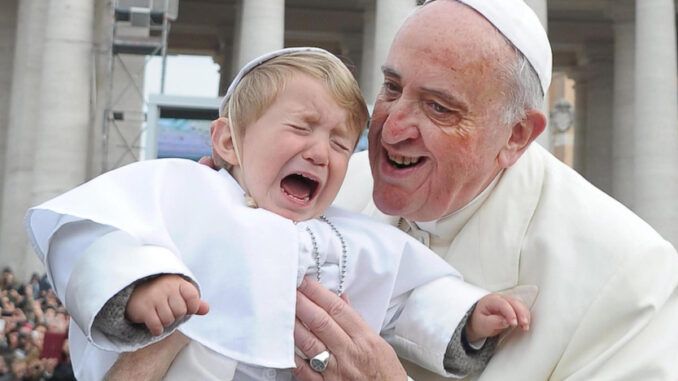 Pope Francis calls child rapists God's chosen people