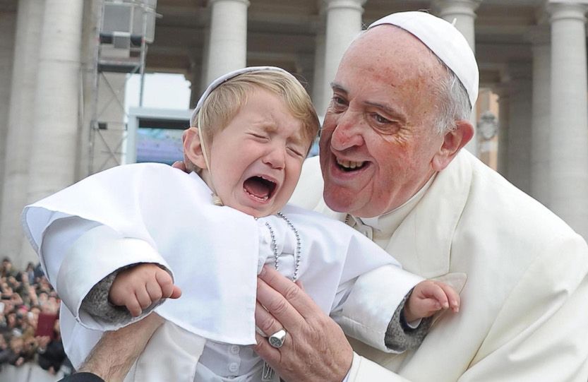 Pope Francis calls child rapists God's chosen people