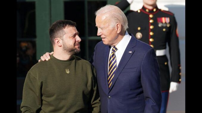 Zelensky with Biden