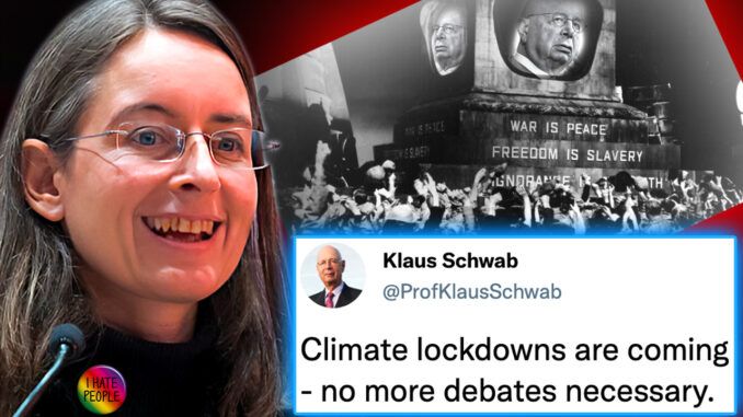The daughter of World Economic Forum founder Klaus Schwab has emerged from the shadows and issued a chilling threat against humanity.