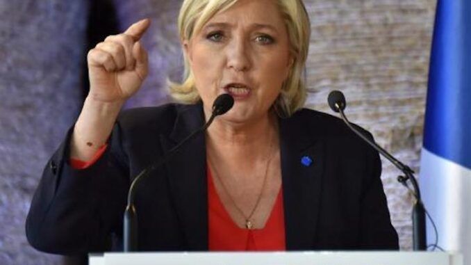 Marine Le Pen vows to destroy New World Order and restore law and order to France
