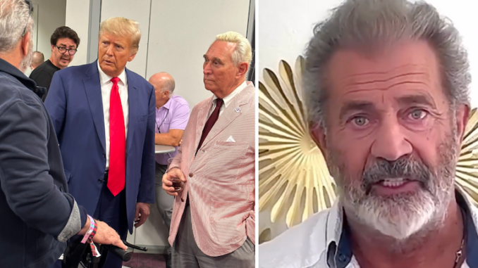 President Trump meets with Mel Gibson to discuss ways to eliminate elite pedophilia