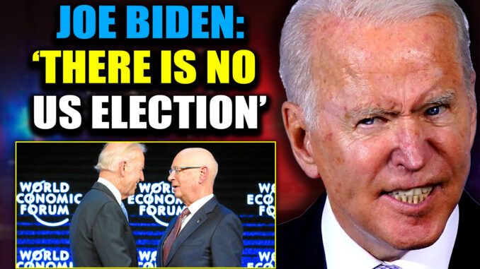 Joe Biden couldn’t have made it clearer in a disturbing speech that was completely suppressed by the mainstream media this week – the US election for the President of the United States is rigged. The establishment have selected their President and by hook or crook he will be “re-elected.”