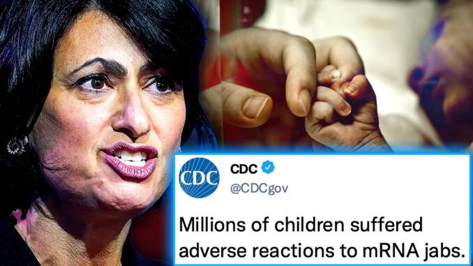 A bombshell report from the U.S. Centers for Disease Control and Prevention (CDC) has revealed that a staggering 120,000 American children “died suddenly” following the rollout of the mRNA Covid jabs.