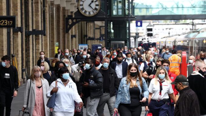 People wearing face masks