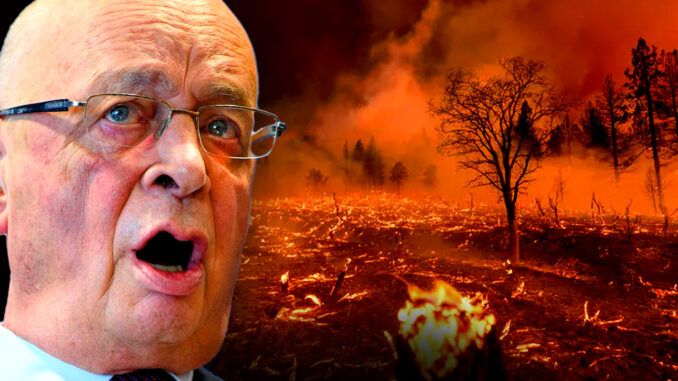 Far-left arsonists are engaged in a globalist plot to "burn down the world" according to a WEF insider who warns that humanity has been primed to fall for the globalist elite's three-card trick.