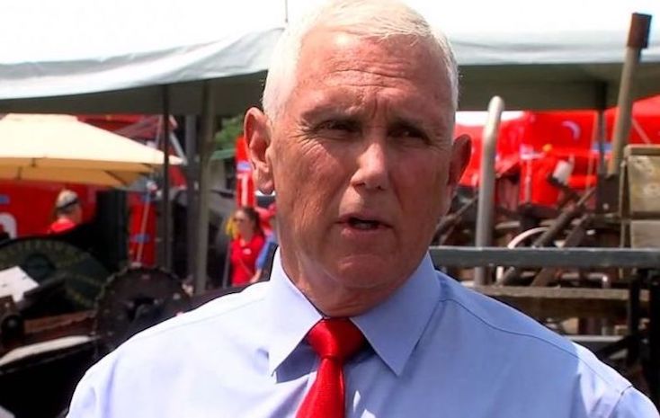 Mike Pence trembles with fear as crowd call him a 'traitor' to his face