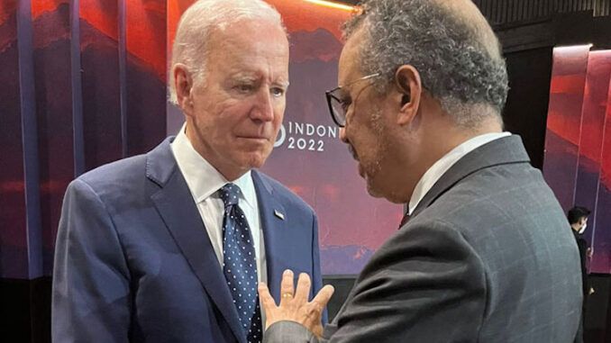 WHO orders Biden regime to arrest Americans who post non-mainstream content online