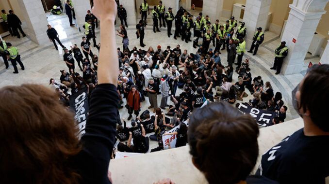 After Hamas sympathisers storm capitol, Biden's DOJ confirm no prosecutions will be pursued