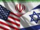 US IRAN AND ISRAEL FLAGS