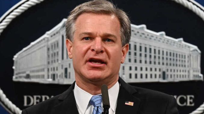 FBI Director Christopher Wray admits Hamas are now in the United States of America