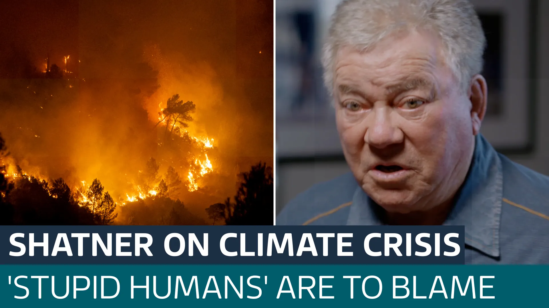 William Shatner ‘We Are Dying Because Of Climate Change’ Begs King Charles To Help
