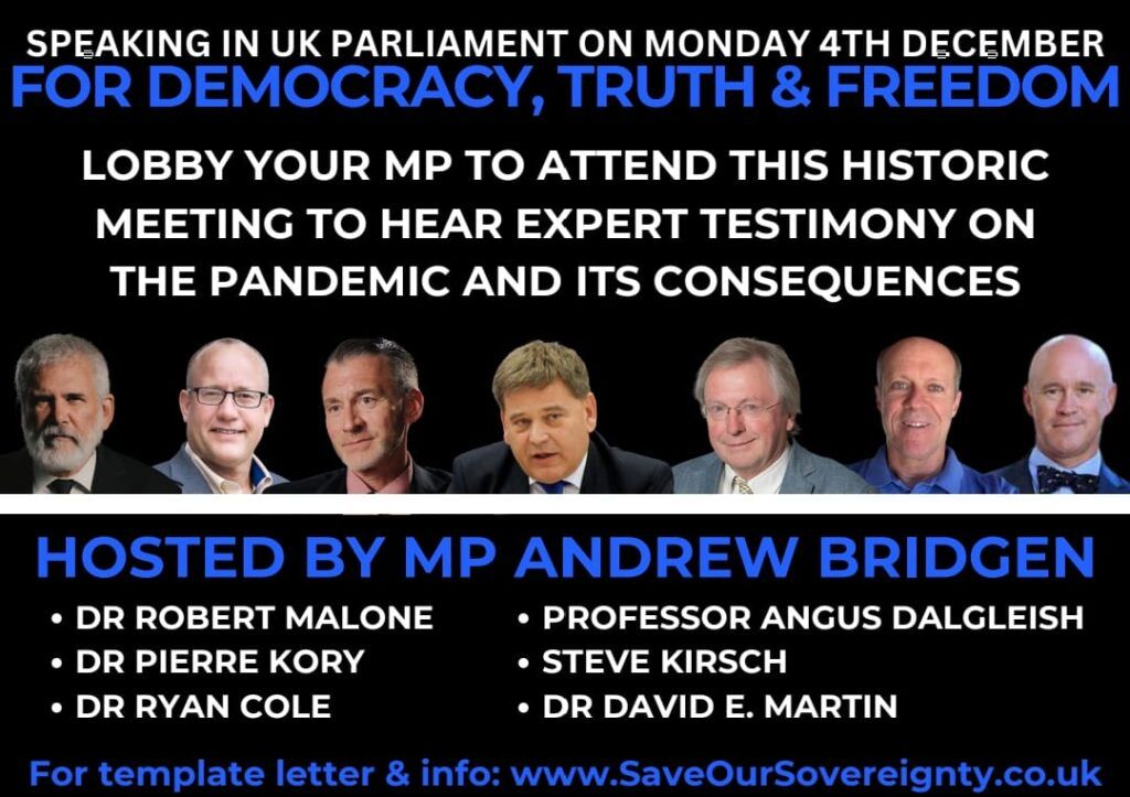 Andrew Bkridgen and drs at u Parliament