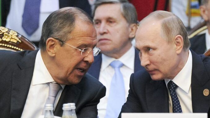 Putin and FM Lavrov