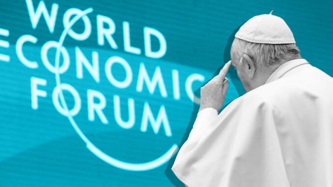 Pope addressing WEF