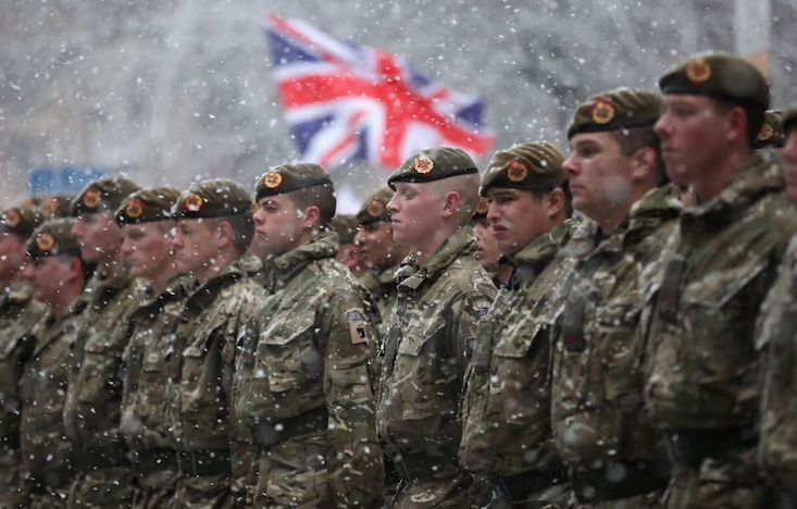 British WEF leader deploys 20,000 military troops to Russian border.