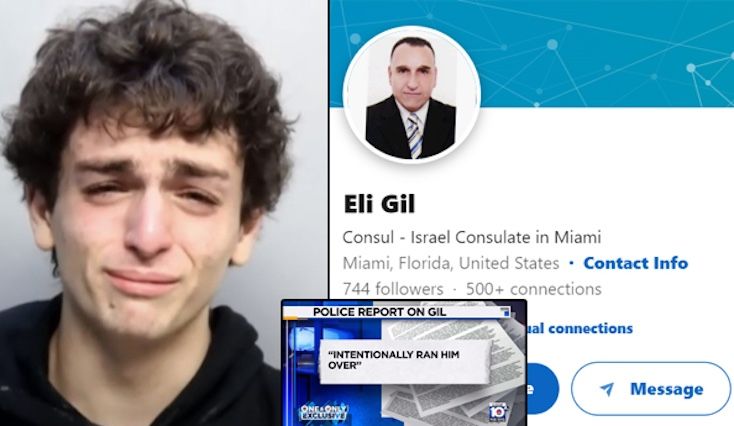 Israeli politician's son claims diplomatic immunity after intentionally running over Florida cop.