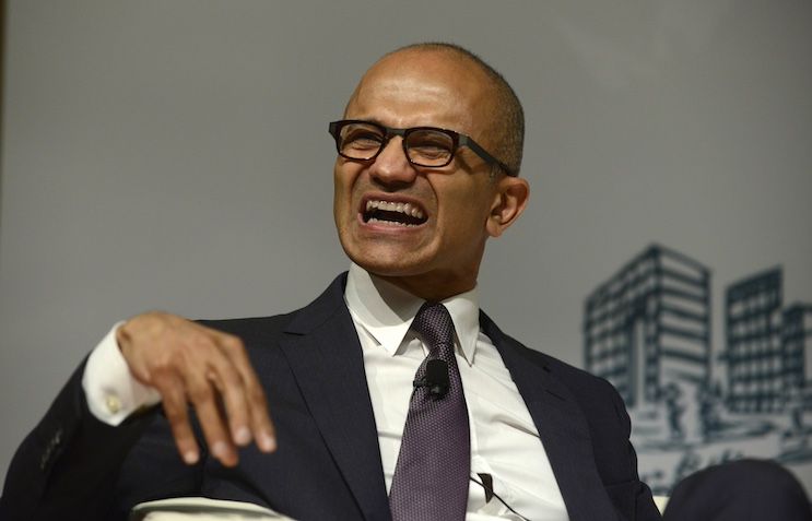 Microsoft CEO brags about illegally lashing wages of white staff.